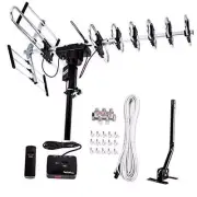 [Newest] Outdoor Digital Amplified HDTV Antenna - up Standard Kit plus J Pole