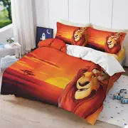 v2067 Bed Sheets Christmas Gifts The Lion King Luxury Bedding Set Cute Printed Cartoon Quilt Cover Duvet Cover -Piece Set Home 3-Piece Bedding Set (1
