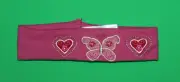 0 3 6 9 12 NWOT Pumpkin Patch Pink Butterfly Heart HEADBAND Girls