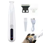 Professional Pet Grooming Clipper Waterproof Trimmer with LED Light for Cats Dogs