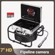 Industrial Drain Sewer Inspection Camera Endoscope 1080P Borescope 7'' HD Screen