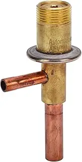 Brass Refrigeration Energy Regulator Valve, 1/4in ODF Inlet 3/8in ODF Outlet Refrigeration Safety Valve, Stable Evaporation Pressure for Compressor System Air Conditioning