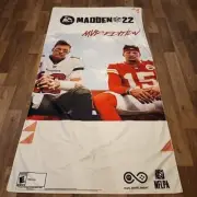 Madden 22 Tom Brady & Patrick Mahomes - Gamestop Promo Fabric Banner - 4ft x 7ft