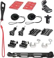 Higatful Helmet Mount Kit for Insta360 One X2, One X, GoPro Hero 10 & Panoramic Cameras