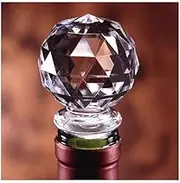 Acrylic Wine Bottle Stopper Crystal Clear with Airtight Silicone Seal Wine Preserver Saver Gift Packaging