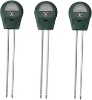 Toddmomy 3pcs 3 1 Tester Moisture Meter Test Kit Sensor Probe Hydrometer Houseplants Leak Potting Testing Plant Hay Succulent Stand Garden Planter Green