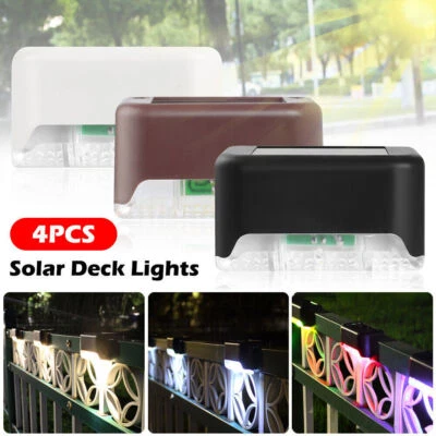 LED Light Solar Deck Lights Outdoor Dusk to Dawn IP65 Stair Lights Step Lights
