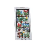 VTG COLUMBIA MINERVA Large Crewel Needlepoint PLANT & Flowers Wall Hanging