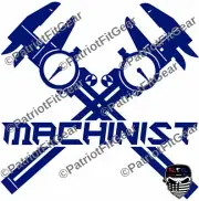 Machinist,Crossed Calipers,Caliper,10"x10",Starrett,Mitutoyo,CNC,Vinyl Decal