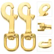 2pcs DIY Brass Lanyard Swivel Hooks Lanyard Snap Hooks Trigger Clip Hooks