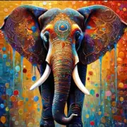 Ink Splashing Elephant Wooden Jigsaw Puzzle For Adult, Beautiful Gift Package