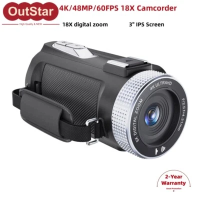HDV900 Pro 4K/48MP/60FPS 18X Digital Zoom Camcorder F2.0 FOV60 HDV Camera #sz