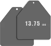 Weight Vest Plates 5.75-13.75lb by Tribe WOD | Plate Carrier Weights Designed for Heavy Training, Workouts and Cross Training | Premium Steel | Made in USA