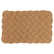 STAVREBY door mat, handmade/natural, 60x90 cm