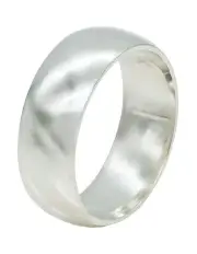 [Cudworth] Rhodium Plated Sterling Band Ring in Silver