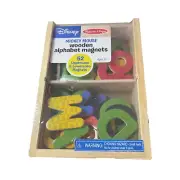 NEW Disney MICKEY MOUSE & Friends Wooden Alphabet Magnets By Melissa & Doug