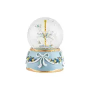 Sweet Glitter Horse Water Globe w/ Music Tabletop Home/Room Decor 13cm Blue