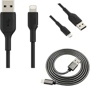 USB to Lightning for Fast Charging Compatible with iPhones and Heat-Resistant, Anti-Slip Skin - 1.0m