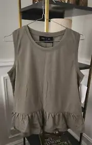 DECJUBA Lia Ruffle Tank - Size S - BNWT