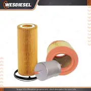 Wesfil Oil Air Fuel Filter Service Kit fits Audi A8 D3 3.2L V6 FSiQ 11/06-08/10 (for: Audi)