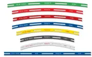 Track Laying Templates, straight & curves Tracksetta - N/OO9 gauge