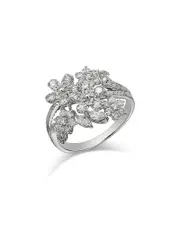 Bloomingdale's Fine Collection Diamond Flower Cluster Ring in 14K White Gold, 1.25 tcw