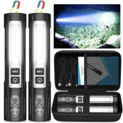 Rechargeable Flashlights High Lumens - 20,000LM Super Bright Small Pocket Mag...