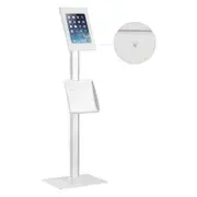 Brateck Anti-Theft Tablet Kiosk Floor Stand With Catalogue Holder