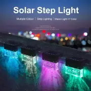 Waterproof RGB LED Solar Step & Fence Light – Color Changing Outdoor Lighting fo