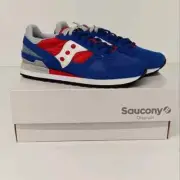 Saucony Men's Shadow Original Low Top Sneakers - Blue and Red - US10.5