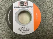 6" X 1/2" X 1" 8S MEDIUM GENERAL PURPOSE PLUS WHEEL STANDARD ABRASIVE 853052