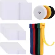 Hook and Loop Adhesive Fasteners 77Pcs Each Sets Interlocking Tape Sewing Fasten
