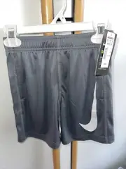 Nike Swoosh Boy's Boy Size 6 NWT NEW DRI FIT Gray Shorts