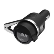 Scosche Bluetooth Power Delivery FM Transmitter 12W USB-A and USB-C Black