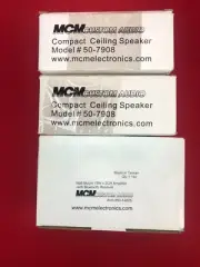 MCM 3" In-Wall Speakers & In-Wall Bluetooth 15 wpc Amplifier.