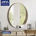ACA 800mm Round Wall Vanity Copper Free Mirror Makeup Space-Saving Home Decor