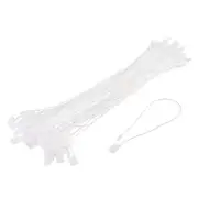 Hang Tag String Snap Lock Price Tag Fastener Ties white 7 inch 1000pcs