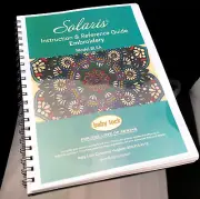 Baby Lock Solaris BLSA Embroidery Instructions & Reference Guide COLOR Manual