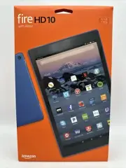 Amazon Fire Tablet HD 10 Wi-Fi 32GB with Alexa 10.1" Marine Blue Sealed