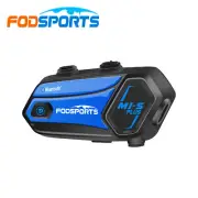 FODSPORTS M1-S Plus 2000M Bluetooth Intercom Motorcycle Helmet Headset 10 Riders