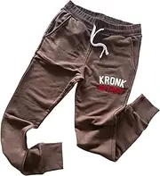 Kronk Towelling Applique Slim Fit Joggers - Athletic Fit Youth Sweatpants - Heavyweight Terryloop Cotton Premium Blend for a Slim, Streamlined Stylish fit