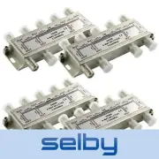 4 Pack 8-Way F-Type TV Antenna Aerial Splitter 5-2400MHz Power Pass Foxtel