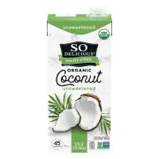 So Delicious Beverage Milk Coconut Unsweetened Organic 32 FO (Pack Of 12)