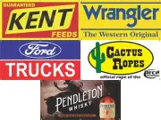 RODEO ARENA GROUP LOT DISCOUNT ON FIVE DESIGNS SIGN REMAKE BANNERS OPTIONS 5J