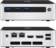 SJRC Mini PC Windows 11 Pro, 13th Gen Core i7 1360P Gaming PC with Iris Xe Graphics, DDR5 32GB RAM 2TB NVME SSD Small Office Micro Desktop Computer, 4K Triple Display, WiFi6 BT5.2 Type-C