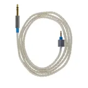 Dekoni Audio Ensemble Undersplit 6.35mm Unbalanced 52” Silver Braided Cable
