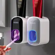Automatic Toothpaste Dispenser Toothpaste Squeezer Wall Mount Holder Toothbrush