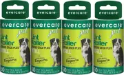 Evercare Extra Sticky Pet Lint Roller Refill 60 Sheets - Pack of 4