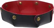 BRIGHTFUFU Versatile Folding Storage Tray Pu Jewelry Dish Key Holder Small Trinket Dish Ring Holder Desk Organizer