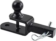 TOPTOW 3 in 1 ATV/UTV Towing Hitch Receiver 64032 Ball Mount Adapter with 1 7/8 inch Ball, Fit for 1-1/4 inch Receiver